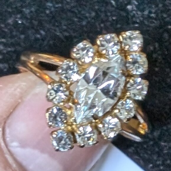 Vintage adjustable Marquis style in gold - Picture 1 of 3